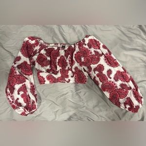 SHEIN Paisley crop top (size S)